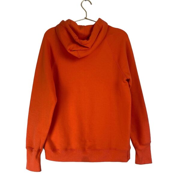 CHAMPION Women's Fleece Hoodie Big C Graphic Logo Orange Size M  470 - Picture 6 of 6